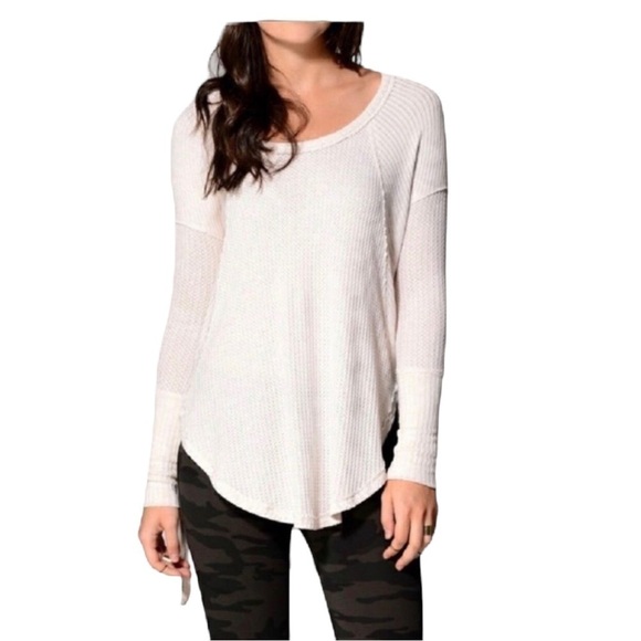 Free People waffle knit thermal top size XS - Picture 1 of 10